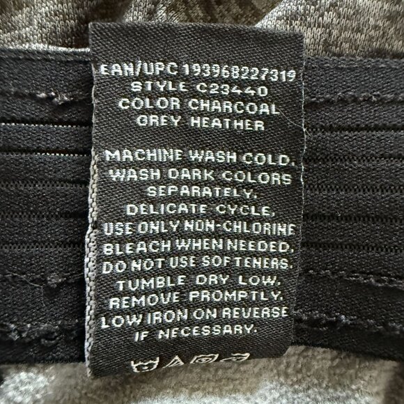 All in Motion Men’s Tech Fleece Grey Jogger Pants with Zipper Ankles Outside M - Picture 4 of 13